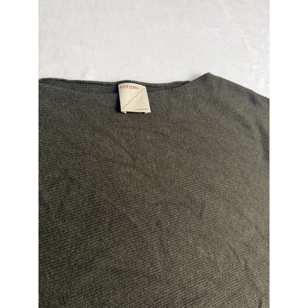 Kerisma Sweater Women Small Medium S/M Green Dolman Batwing Oversized - Picture 4 of 5
